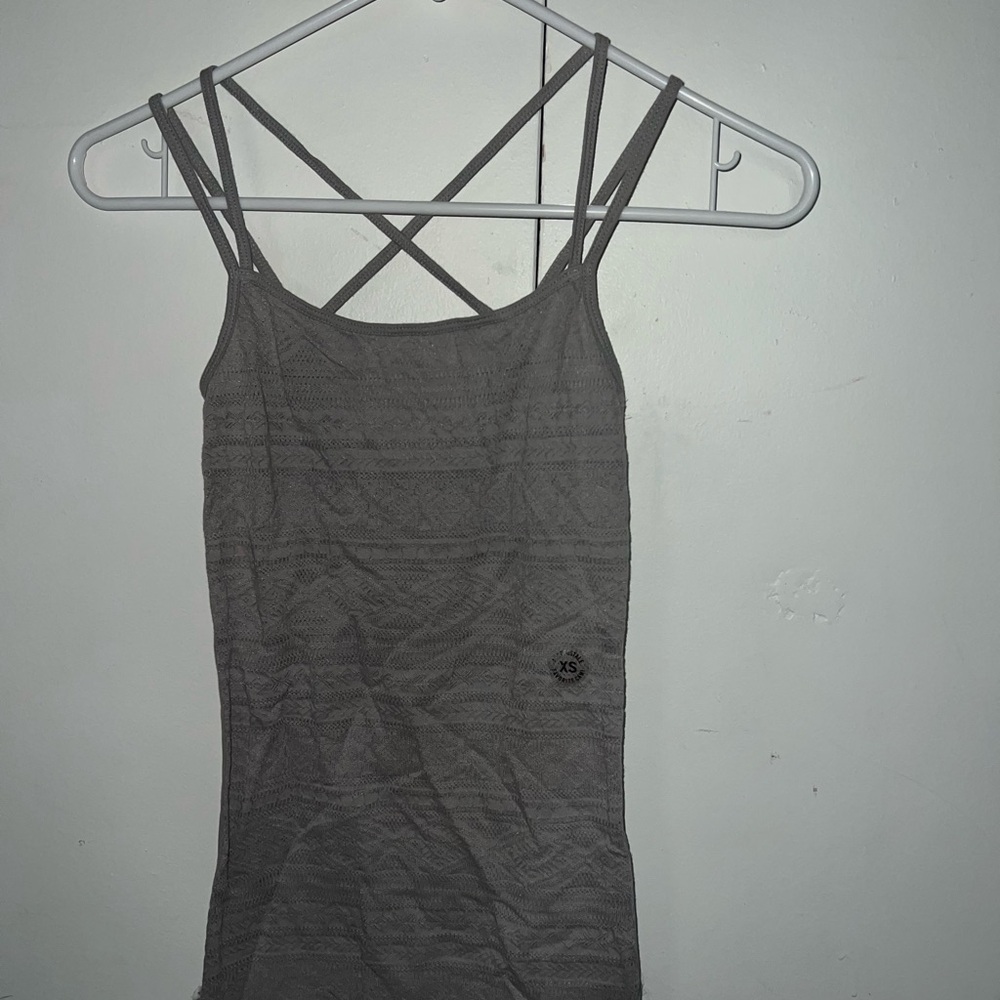 Aeropostale Gray Fitted Camisole